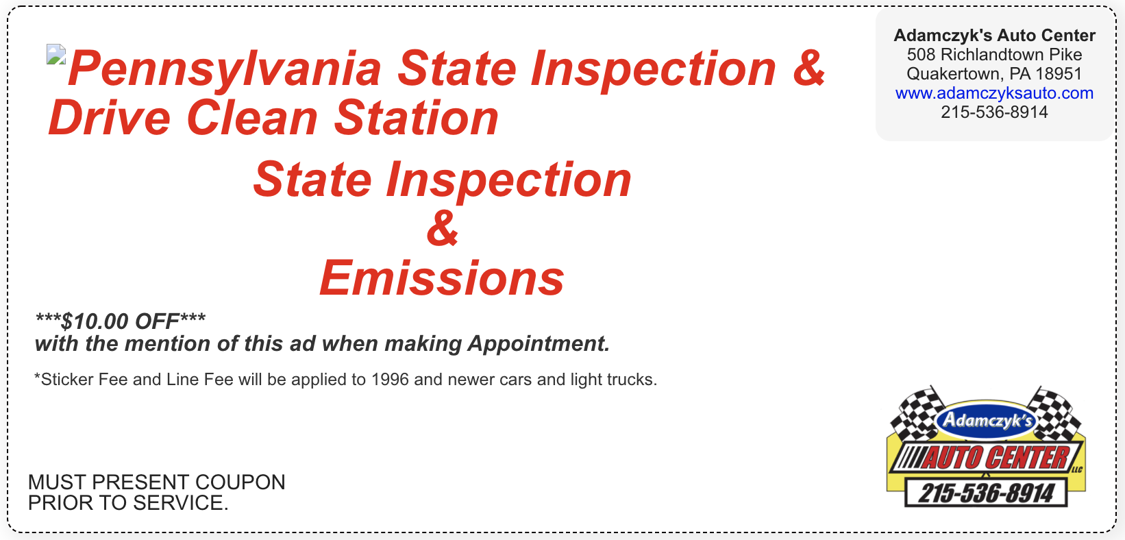 Car Inspections Near Me | Adamczyk's Auto Center ...